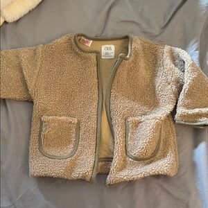 Zara Kids Beige Sherpa Coat